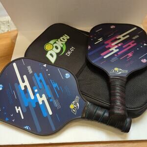 Pickleball Paddle Set 2 Dokou DK-01 With Carry Bag